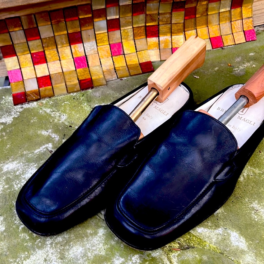 Bruno Magli slip on house shoes
